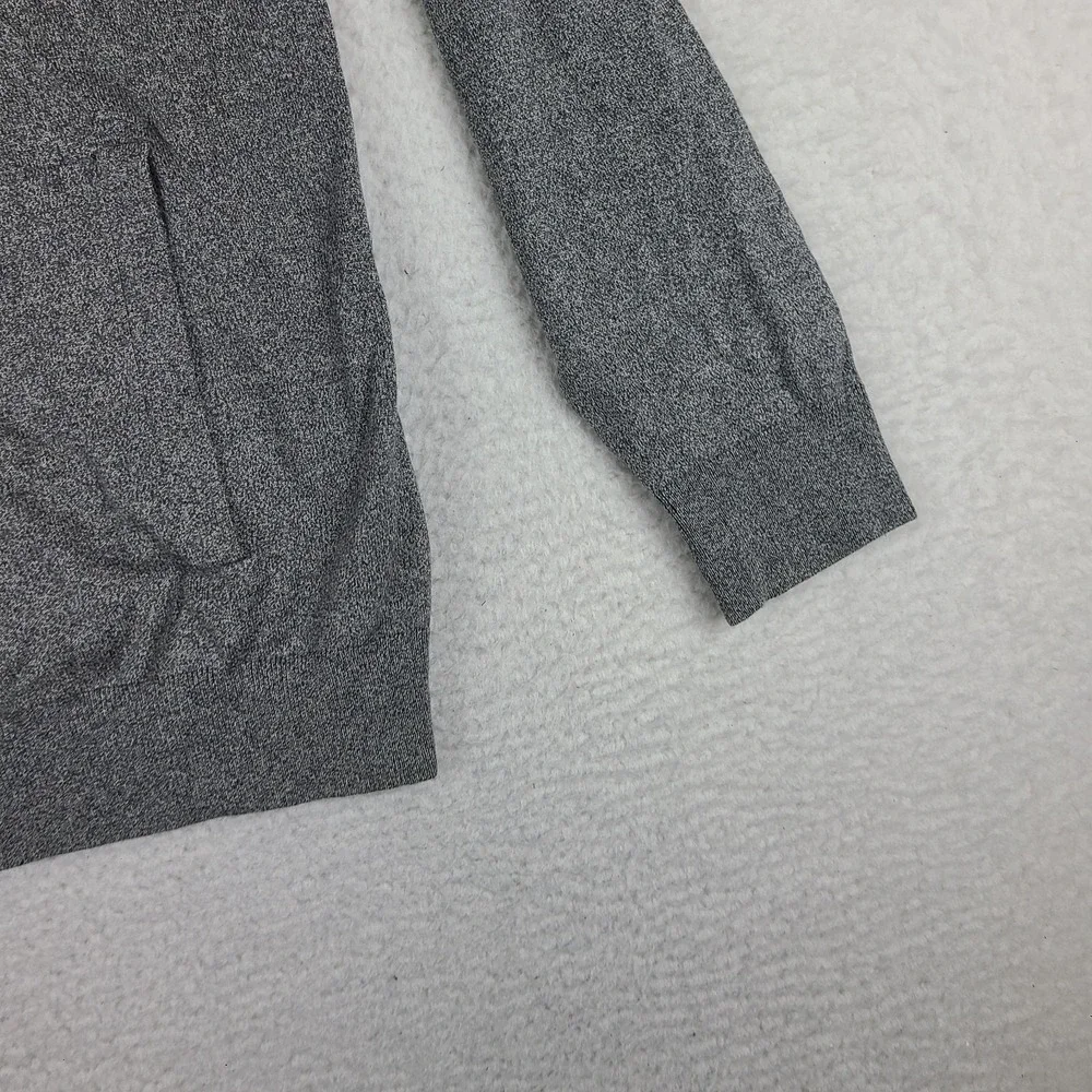 Banana Republic Sweater Mens Large Gray Luxury Blend Full Zip Sweatshirt *